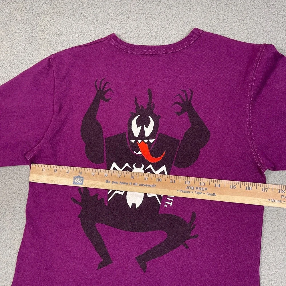 Bait‎ x Marvel Villains T Shirt Mens S Purple Anime Cartoon Screenprint Backhit